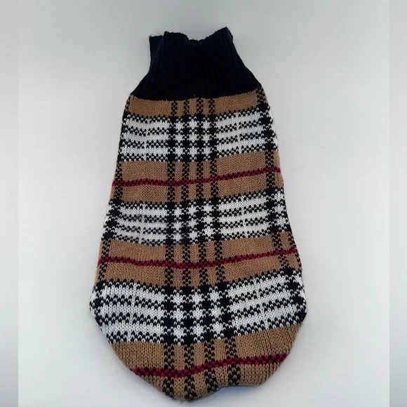 Penn-Plax Plaid Dog Sweater Size Medium - Picture 1 of 3